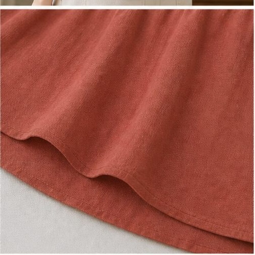 Rust Ruffle Blouse - Picture 6 of 6